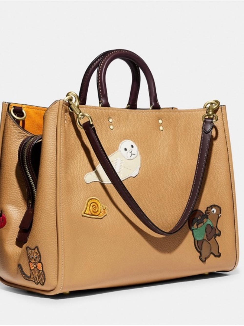 Coach Rogue 39 Shoulder Bag - Brown - Picture 4 of 12